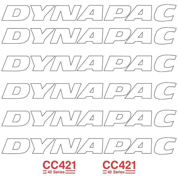 Dynapac CC421 Decals Stickers Set