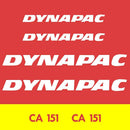 Dynapac CA151 Decal Sticker Set