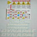Dynapac CC142 Decal Sticker Set