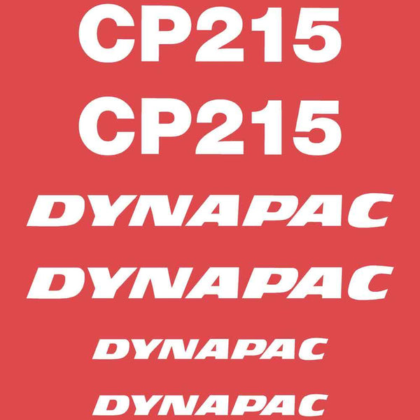 Dynapac CP215 Decal Sticker Set