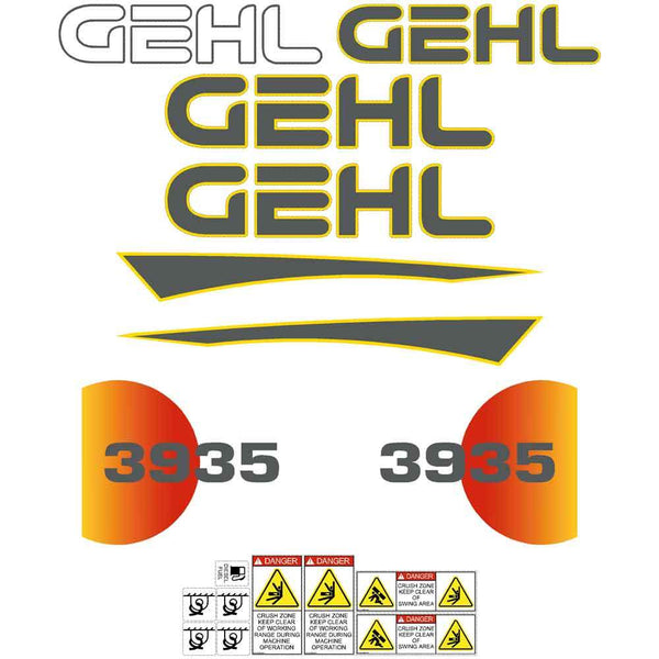 Gehl 3935 Decals Stickers Set