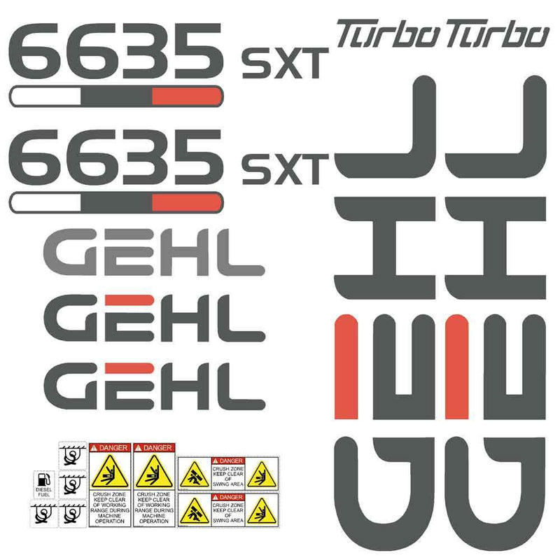 Gehl 6635 Decal Sticker Set