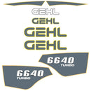 Gehl 6640 Decal Sticker Set