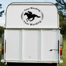 Racing Horse Float Decal