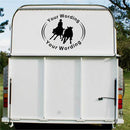 Roping Horse Float Decal