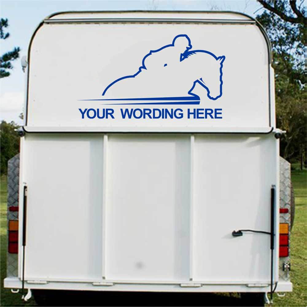 Show Jumping Horse Float Decals Stickers