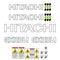 Hitachi EX33U Decals Stickers