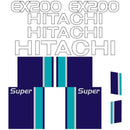 Hitachi EX200-2 LC Decal Sticker Set
