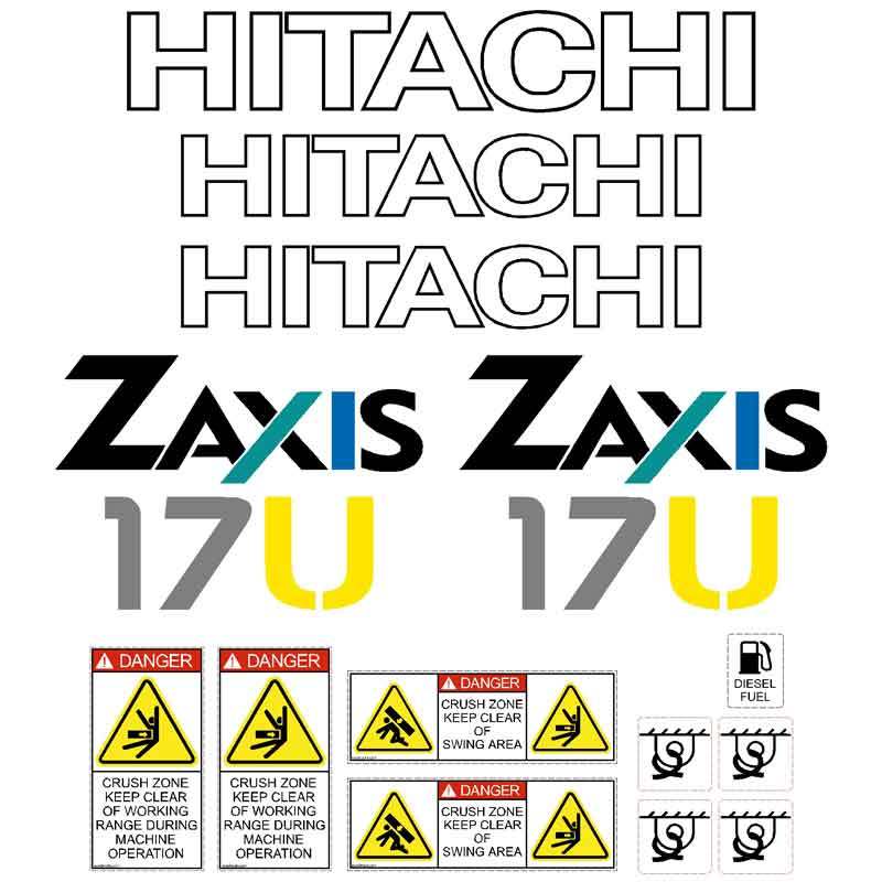 Hitachi ZX17U-2 Decal Sticker Set