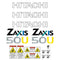 Hitachi ZX50U-2 Decal Sticker Set