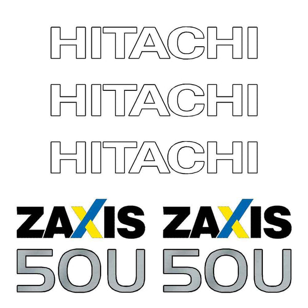 Hitachi ZX50U Decal Sticker Set