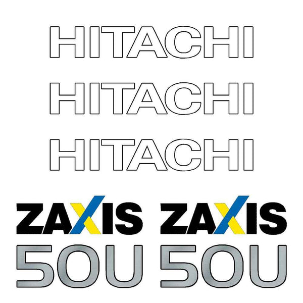 Hitachi ZX50U Decal Set / Sticker Kit