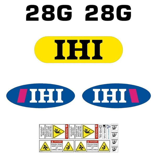 IHI 28G Decals Stickers Kit