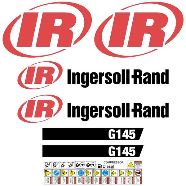 Ingersoll Rand G145 Generator Decals Stickers