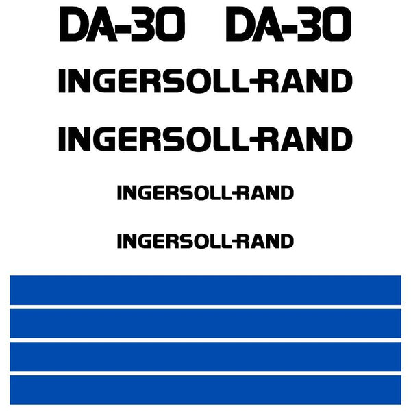 Ingersoll Rand DA30 Decals Stickers