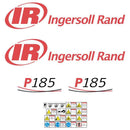 Ingersoll Rand P185 Compressor Decals Stickers