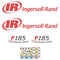 Ingersoll Rand P185 Compressor Decals Stickers