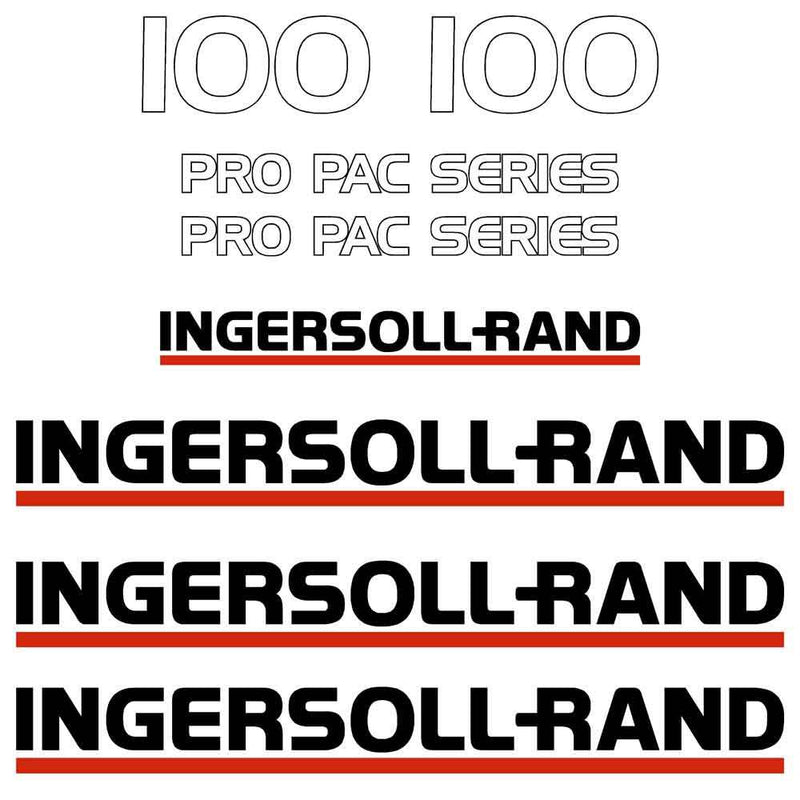 Ingersoll Rand SD100 Decal Sticker Set