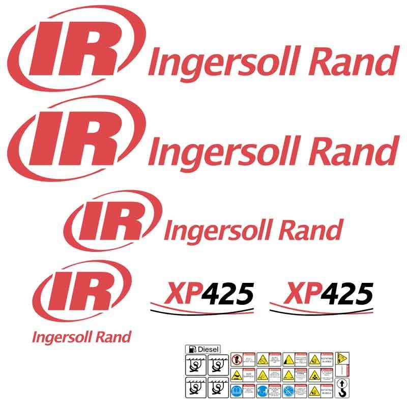 Ingersoll Rand IR XP425 Decals Stickers