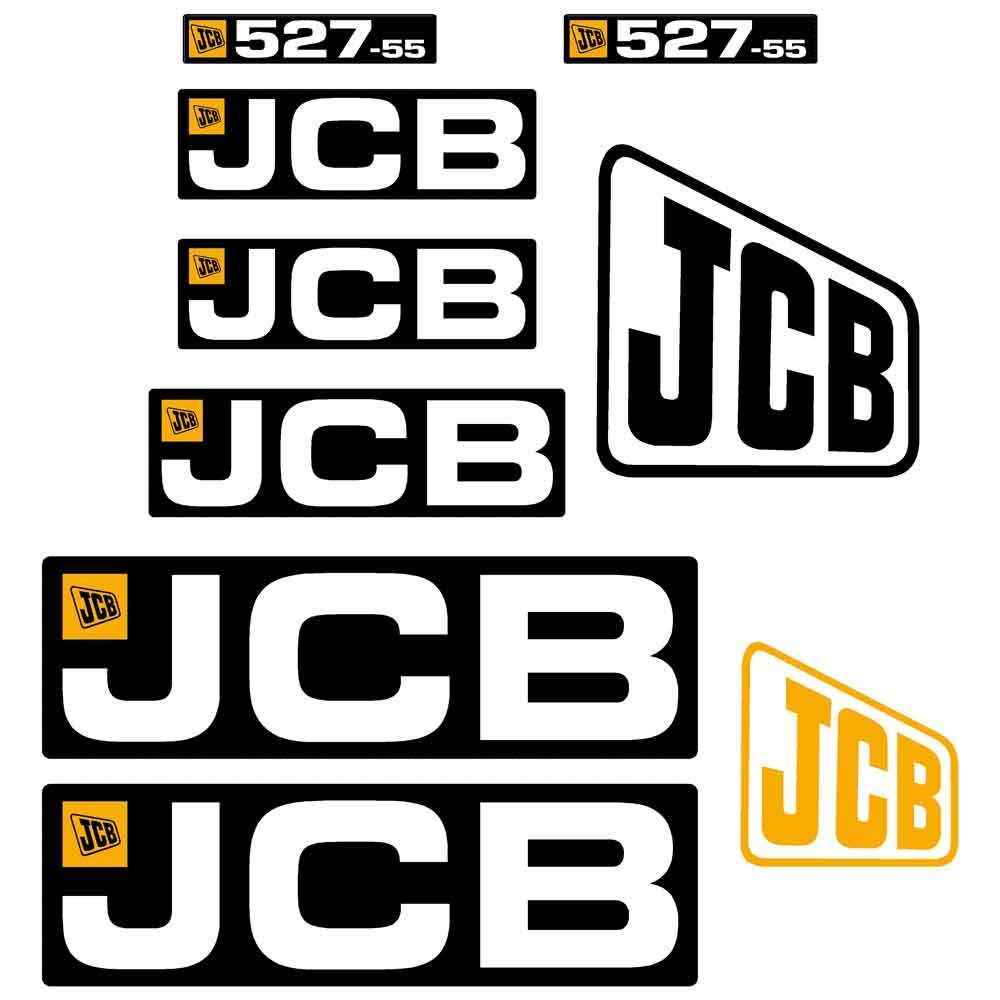 JCB 52755 Loadall Telehandler Decals Stickers Kit