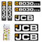 JCB 8030 ZTS Decals Stickers Set
