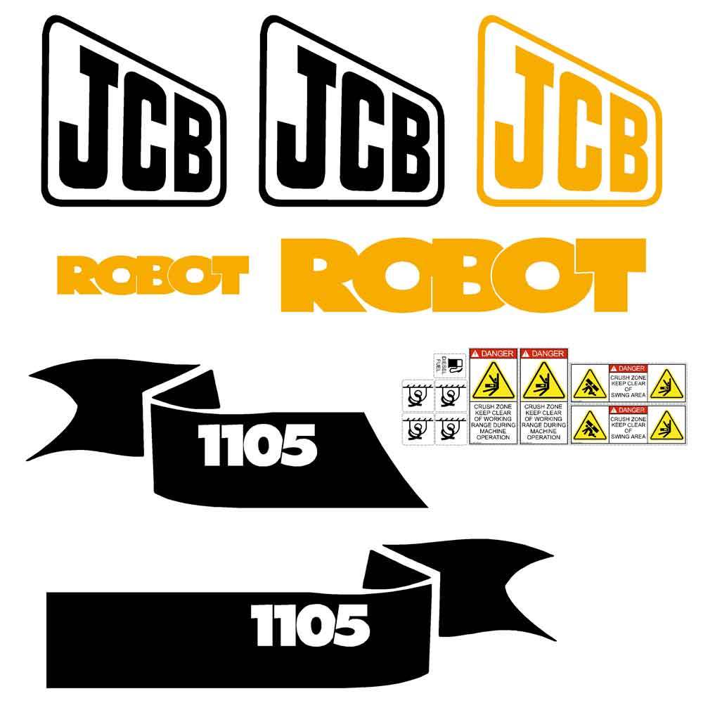 JCB Robot 1105 Loader Decal Set / Sticker Kit