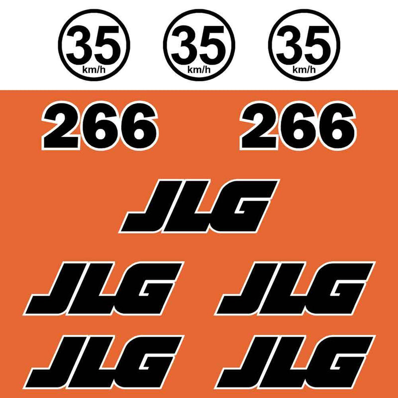 JLG 266 Decals Stickers