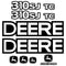 John Deere 310SJ TC Decals Stickers Kit