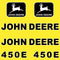 John Deere 450E Decal Sticker Set
