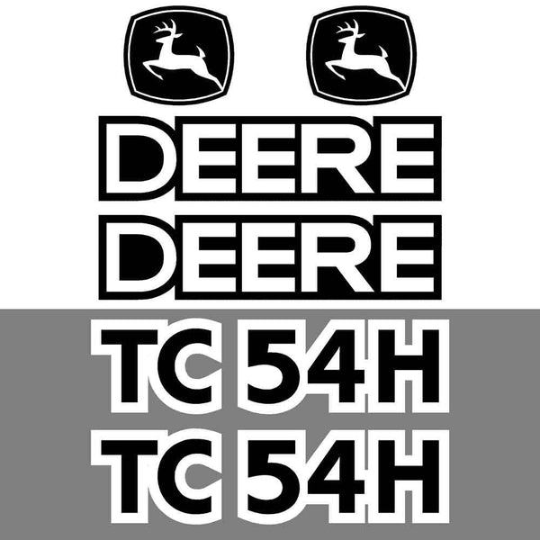 John Deere TC54H Decal Sticker Set