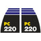 Komatsu PC220-8 PC220-8LC Side Door Decals Stickers