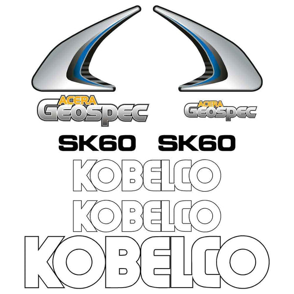Kobelco SK60 Decals Stickers 