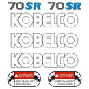 Kobelco SK70SR-1 Decals Stickers Set
