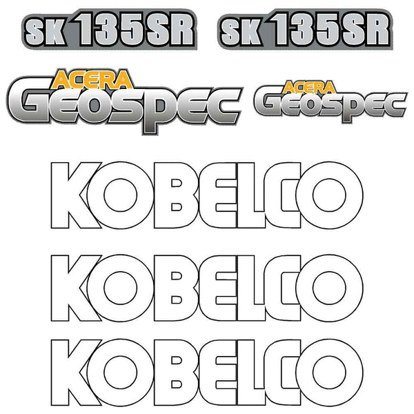 Kobelco SK135SR Decal Sticker Set