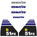 Komatsu D51PX-22 Decals Stickers 