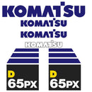Komatsu D65PX-15 Decals Stickers 