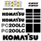 Komatsu PC200LC-6 Decal Sticker Set