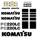 Komatsu PC220LC-6 Decal Sticker Set