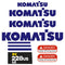 Komatsu PC228US-8 LC Decals Stickers 