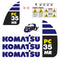 Komatsu PC35MR-3 Decal Sticker Set