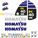 Komatsu PC40MR-2 Decal Sticker Set