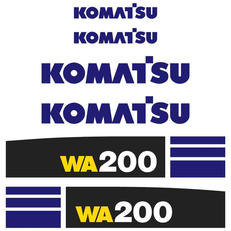 Komatsu WA200-5 Decal Set 
