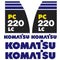 Komatsu PC220LC-8 Decal Sticker Set