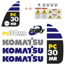 Komatsu PC30MR Decal Sticker Set