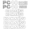 Komatsu PC40-7 Decal Sticker Set