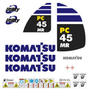 Komatsu PC45MR-2 Decal Sticker Set