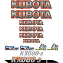Kubota KX080-3 Decals