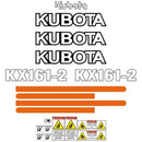 Kubota KX161-2 Decal Sticker Set