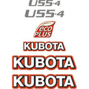 Kubota U55-4 Decals stickers Kit
