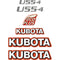 Kubota U55-4 Decals stickers Kit